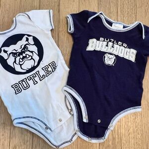 Pro Edge Bulldogs Bodysuit Set - White and Navy